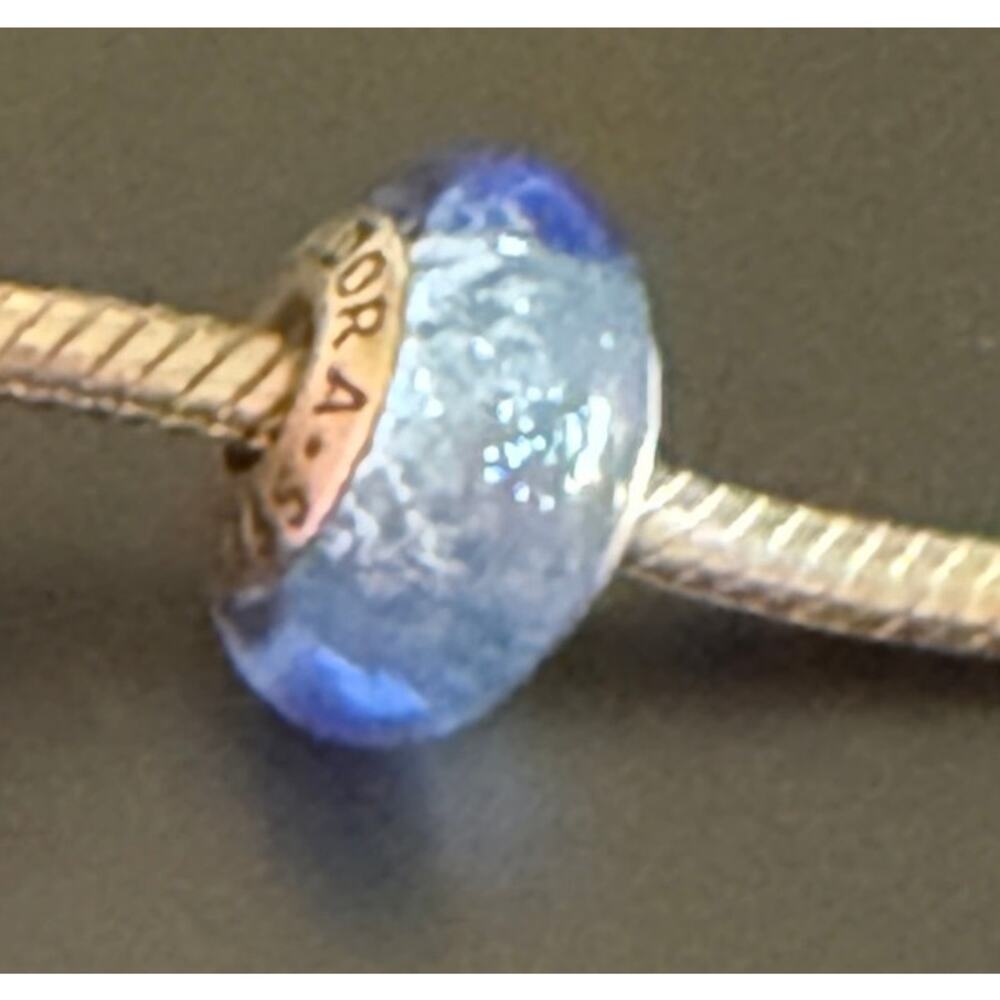 Pandora Disney Cinderella Blue Murano Glass Sterling Silver Charm S925 ALE - Picture 9 of 15